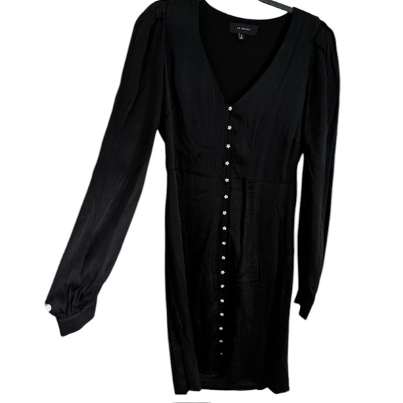 En Saison button front dress black long sleeve midi from Revolve size small - Picture 3 of 5